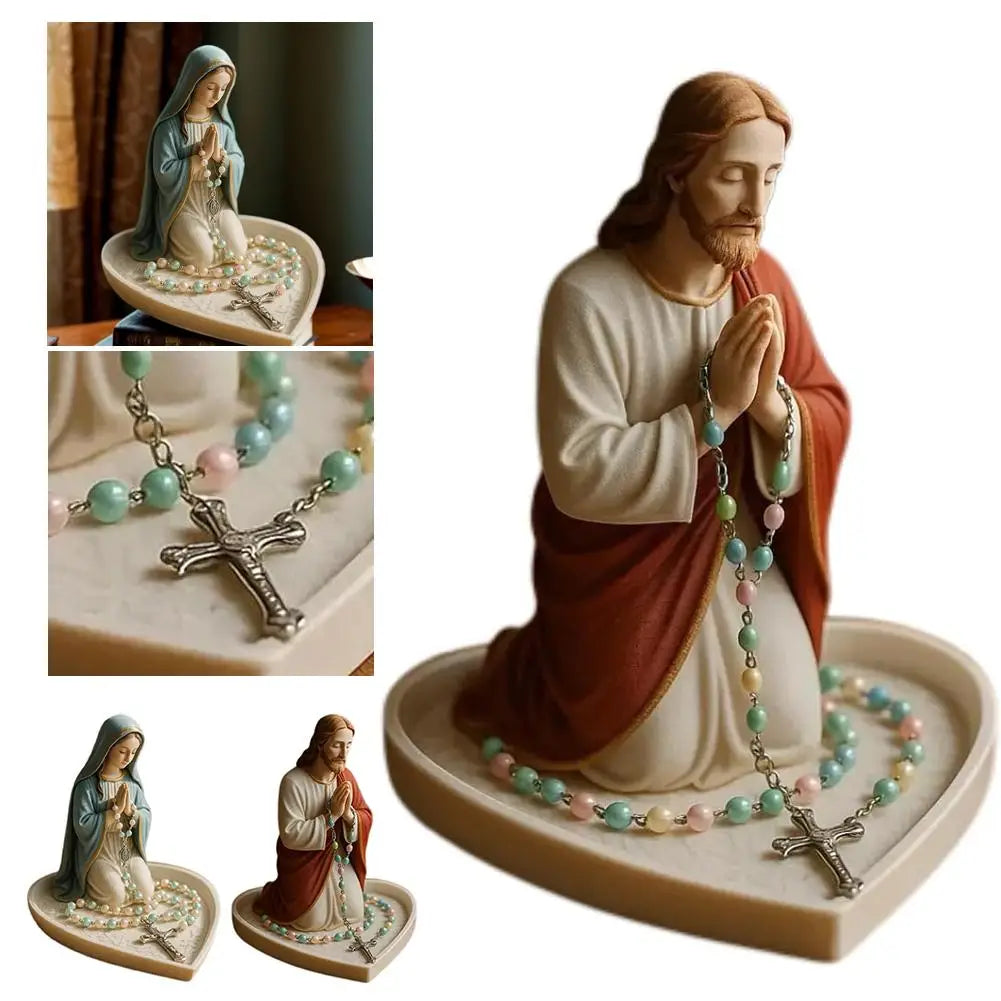 Our Lady of Grace rosary holder