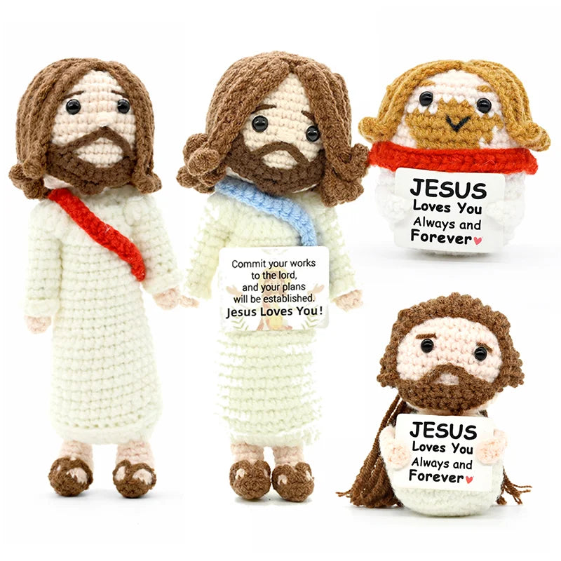 Crocheted Jesus doll
