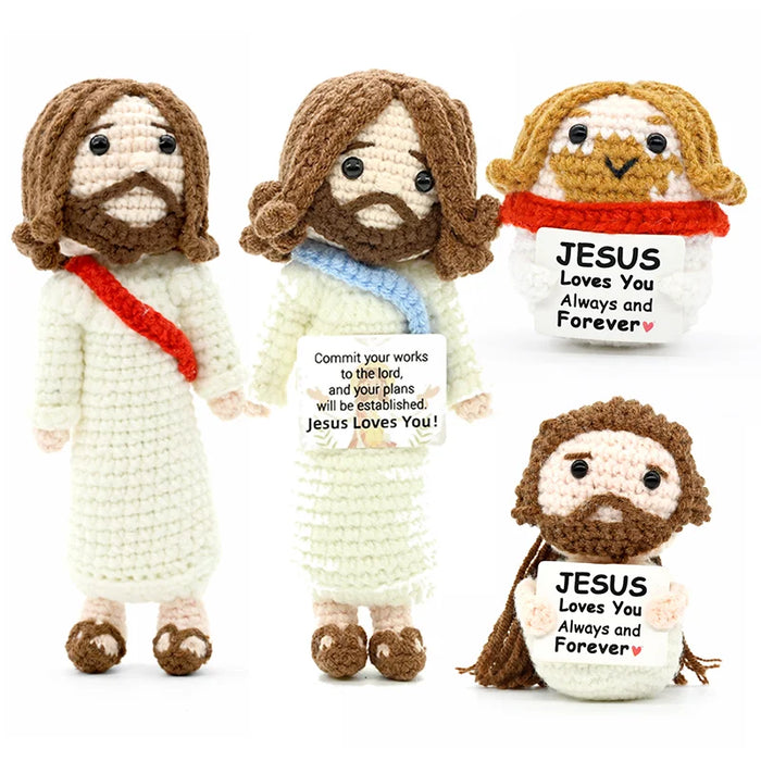 Crocheted Jesus doll