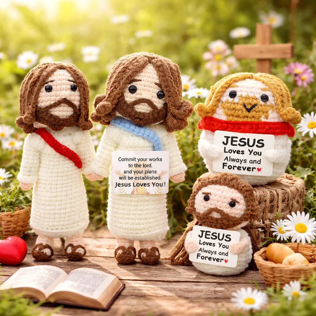 Crocheted Jesus doll