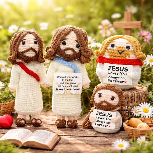 Crocheted Jesus doll