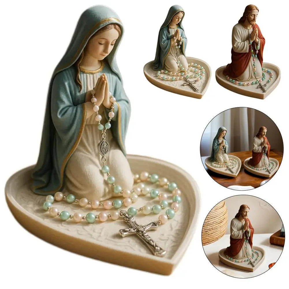 Our Lady of Grace rosary holder